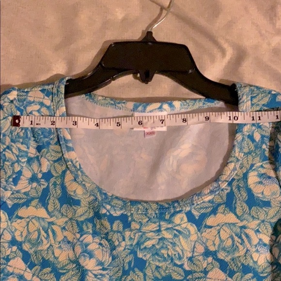 NEW  Lularoe blue floral dress size-XXS - Picture 5 of 10